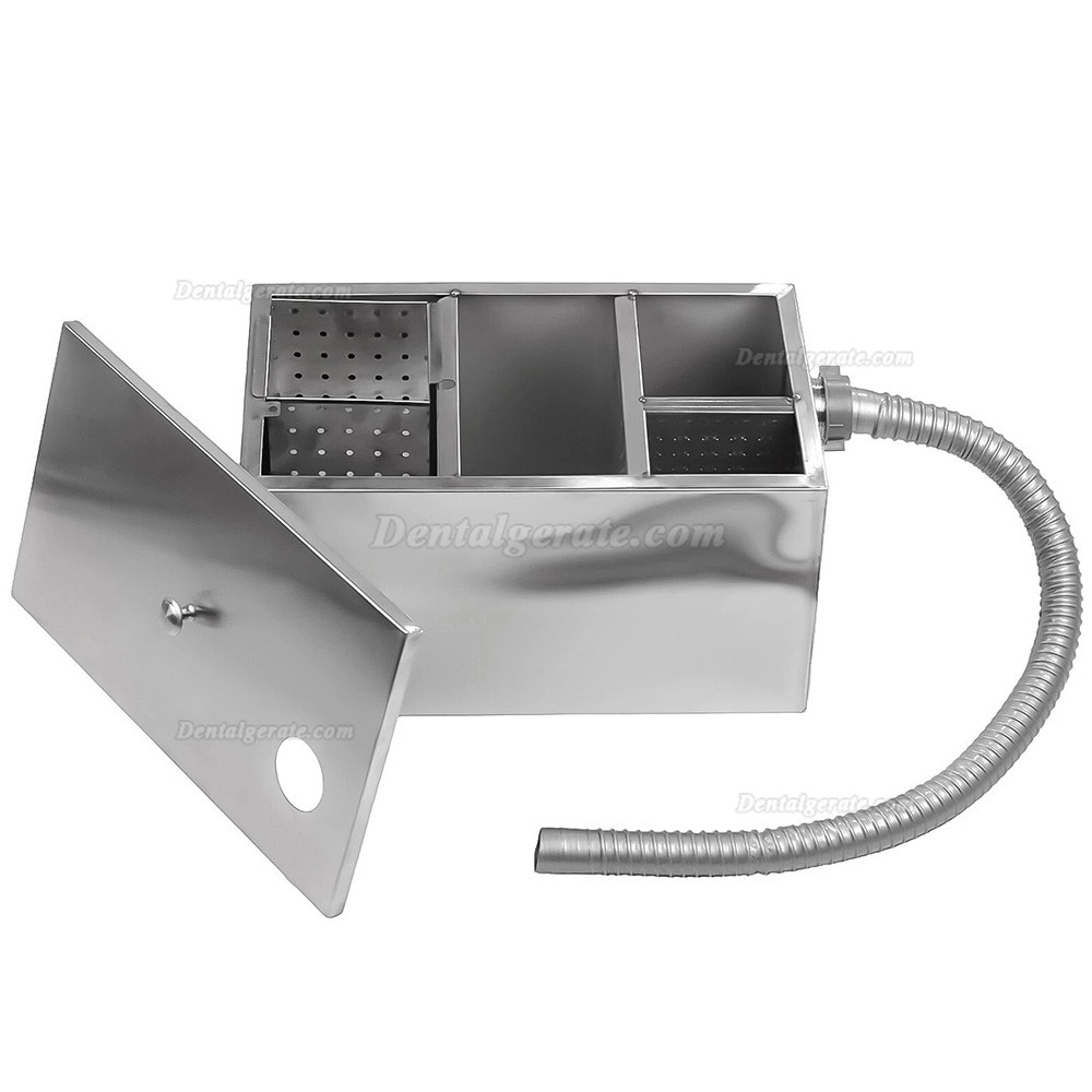 Dental Gipsabscheider / Sedimentationsbeh&auml;lter aus Edelstahl mit 5-stufiger Filtration